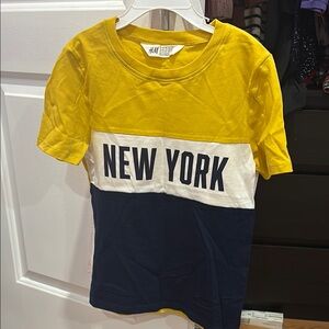 H&M Kids New York Yellow and Blue T-Shirt